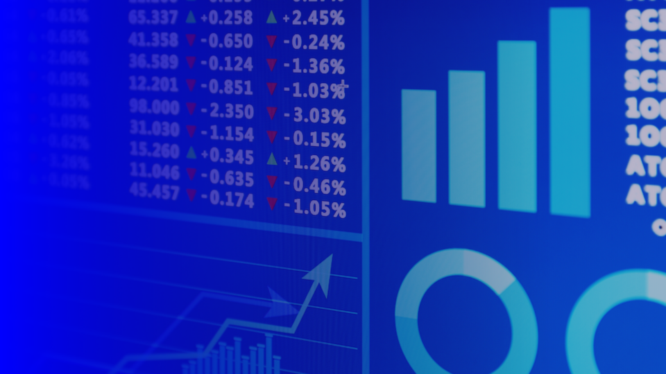 Positive trending stock market data